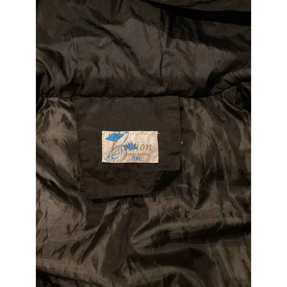 The North Face Womens Black Quilted Long Puffer Parka Hooded Jacket 3XL - Picture 8 of 12